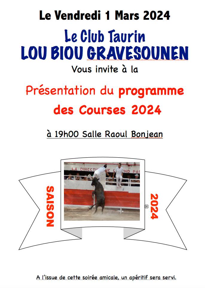 Programme Club taurin
