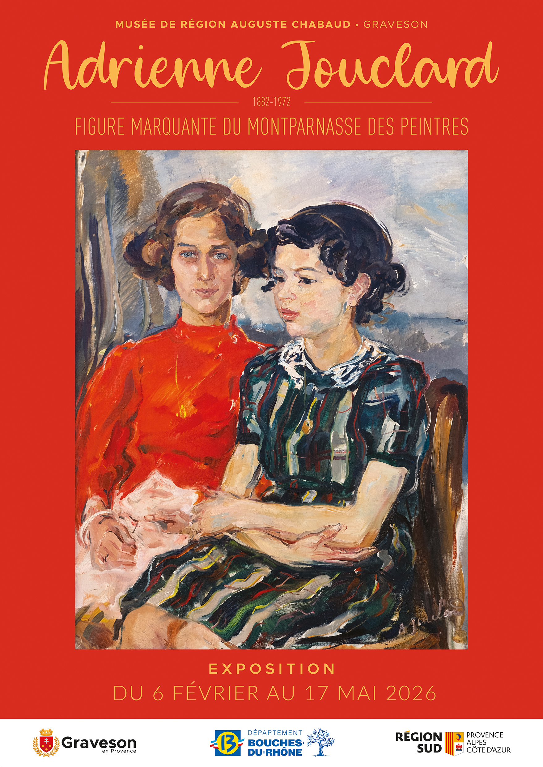 Affiche exposition Jouclard. Musée Chabaud. Copie