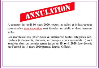 panneau annulation site